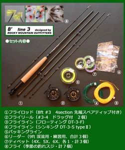 ツインモーション・フライタックルset（8ft#3）