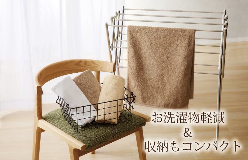 【スピード発送】ホテルスタイル ミニバスタオル ６枚 モカ ベージュ ホワイト 40×100cm 【泉州タオル 国産 吸水 普段使い シンプル 日用品】 G2443