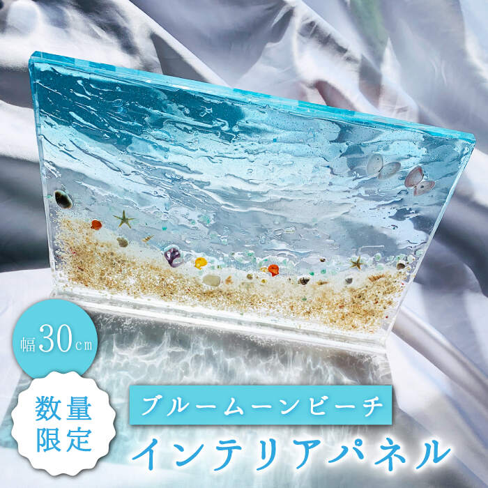【ふるさと納税】【限定10品】インテリアパネル ブルームーンビーチ＜Studio KAI by Yuji hamamura＞ [CDH017]