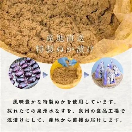 水なす 浅漬け 泉州特産 ぬか漬け 8個入り【配送不可地域：離島】【1638748】