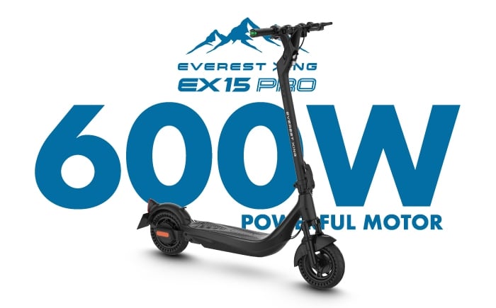 
                  【免許不要】特定小型原付 EVERST XING EX15 Pro 2色から選べる 【Acalie】 電動キックボード コンパクト 折りたたみ [MGS007]
                