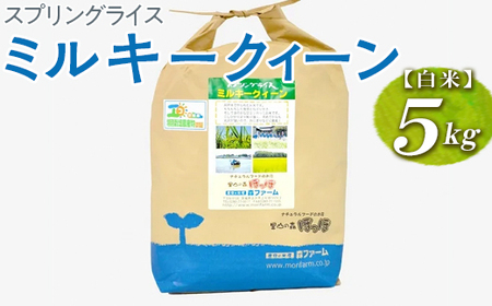 【新米】スプリングライス ミルキークィーン (白米) 5kg | 米 こめ コメ ご飯 単一米 国産 茨城県産 ※2026年9月～発送 _BI22