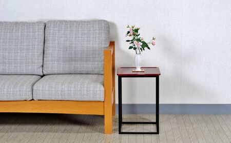 〈創業明治2年、田中家具謹製〉二本松伝統家具 レトロモダンサイドテーブル 1段 #1【田中家具】
