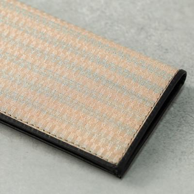 ふるさと納税 山辺町 【山形さくらんぼ実染め】名刺入れ・カードケース(青縞) |  | 03