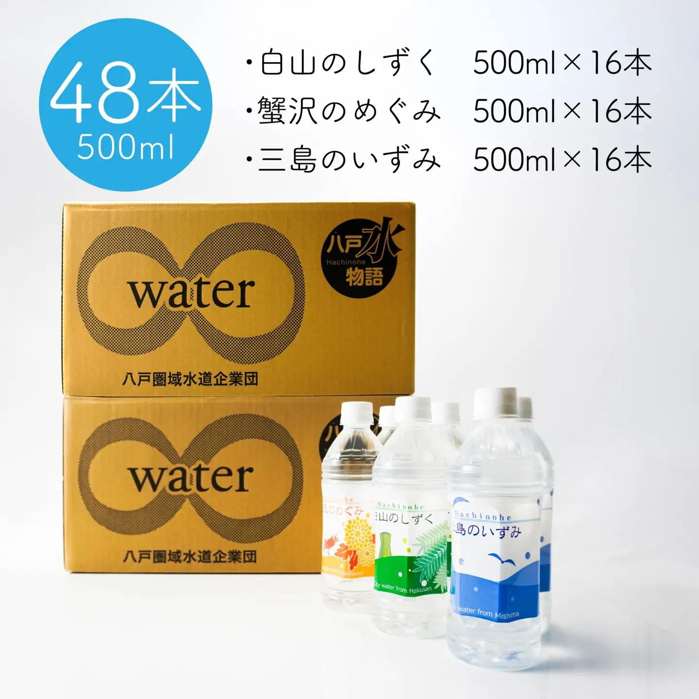 八戸水物語（ペットボトル入り水道水）500ml×48本　
