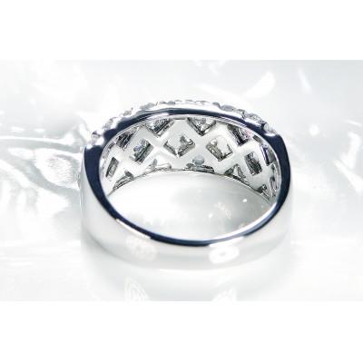 ふるさと納税 昭和町 pt900ダイヤモンド パヴェ エタニティリング【2.0ct】　15号 |  | 02