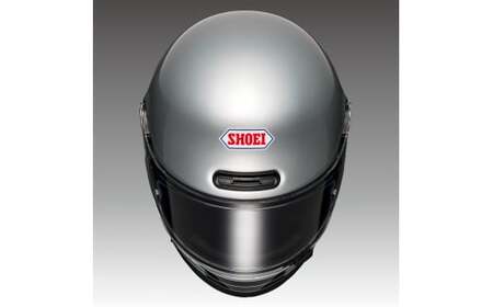 SHOEIヘルメット【Glamster ABIDING (GREY／SILVER)】M フィッティングチケット付き｜フルフェイス バイク ツーリング レトロ ネオクラシック グラムスター アバイディン