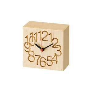 旭川家具　コサイン　MUKU時計（小） 名入れ加工あり メープル|時計_03969