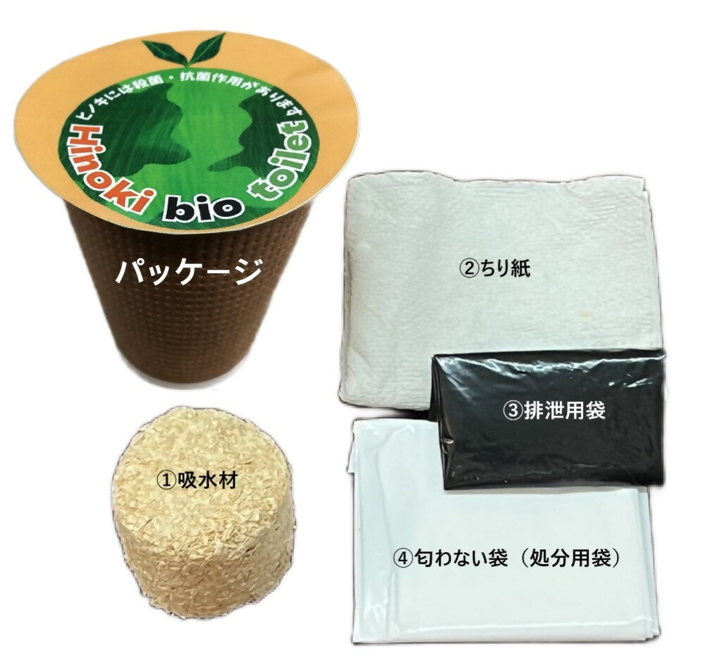 【ふるさと納税】1911 ひのきバイオトイレ 自然災害 防災グッズ アウトドア 非常用 トイレ SDGs 天然成分 ひのき ヒノキチオール おが屑 殺菌 抗菌 消臭