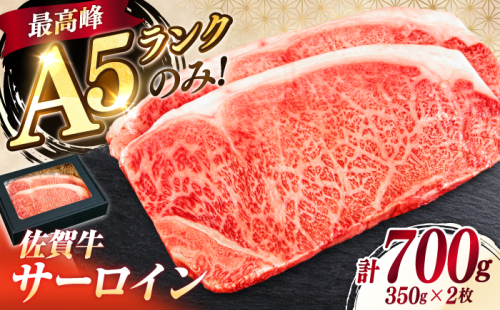 極上 佐賀牛 赤身 A5 サーロイン ステーキ 350g × 2枚 サーロインステーキ ロースステーキ 吉野ヶ里町/KRAZY MEAT [FDR002]