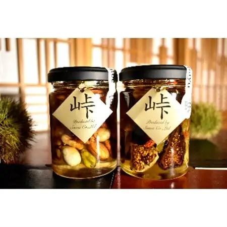 ナッツ・ドライフルーツの蜂蜜漬　峠プレミアム2種セット【萌(MOE)】【映(HAYU)】(日高町)【1221256】