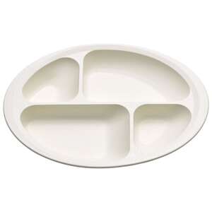 すくいやすい 仕切り プレート 食器 皿 プラスチック 丈夫 バイオマス原料使用 スケーター skater NLPS1B クリーム 男性 女性 男子 女子〈スケーター株式会社〉   5-068