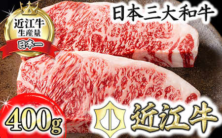 【PRキャンペーン対象】【カネ吉山本】近江牛 [吟] サーロイン ステーキ 400g (約200g×2枚) 【Y021U1】 ステーキ