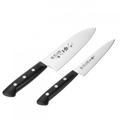 ふるさと納税 燕市 燕人の匠「桜吟」三徳包丁170mm&amp;ペティナイフ140mm　ETO- 501