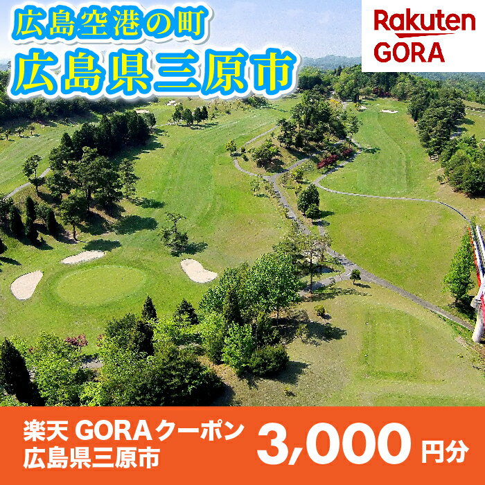 【ふるさと納税】広島県三原市の対象ゴルフ場で使える楽天GORAクーポン 寄付額10,000円　153010