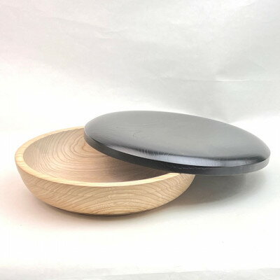 【ふるさと納税】ちらし寿司の器浅33cm蓋付(黒)【1630779】