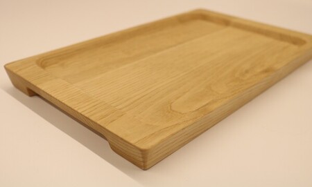 トレー お盆 おしゃれ 木製 トレイ 無垢材 キッチン 雑貨 国産 栗の木 栗材 インテリア 藤枝家具 木工品 日用品 遊木舎 G132 トレイSQ 静岡県 藤枝市  | トレー トレー トレー トレ