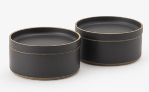 【波佐見焼 HASAMI PORCELAIN】HPブラック Plate＆Bowl 145 mm 4点セット【東京西海】 [DD258]