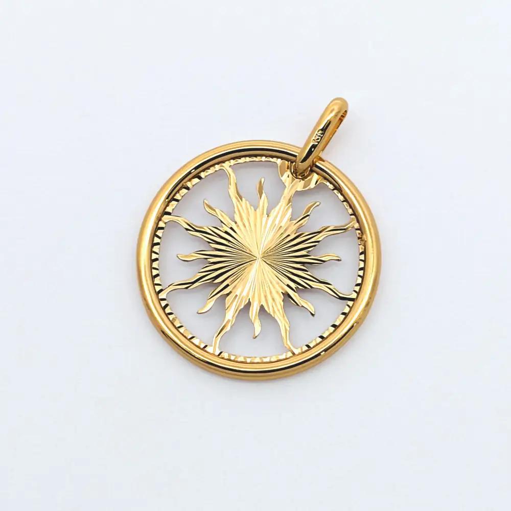 【18金イエローゴールドネックレス ルーチェペンダントトップ グリームカット長小豆0.25 45cm】18金 ネックレス ペンダント ゴールドジュエリー 高級アクセサリー