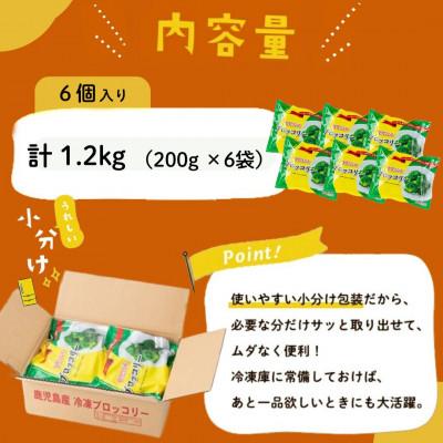 ふるさと納税 志布志市 国産冷凍ブロッコリー200g×6袋(1.2kg) |  | 03