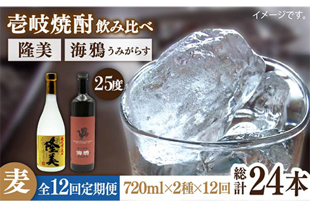 【全12回定期便】隆美焼酎25度と海鴉25度のセット [JDB191] 168000 168000円 コダワリ麦焼酎・むぎ焼酎 こだわり麦焼酎・むぎ焼酎 おすすめ麦焼酎・むぎ焼酎 おススメ麦焼酎・むぎ焼酎 人気麦焼酎・むぎ焼酎 定番麦焼酎・むぎ焼酎 通販麦焼酎・むぎ焼酎 お取り寄せ麦焼酎・むぎ焼酎 自宅用麦焼酎・むぎ焼酎 贈答麦焼酎・むぎ焼酎