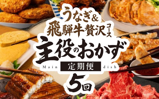 ＼飛騨牛&うなぎ満喫　5回定期便／　飛騨牛 うなぎ 蒲焼 餃子 手羽先 角煮