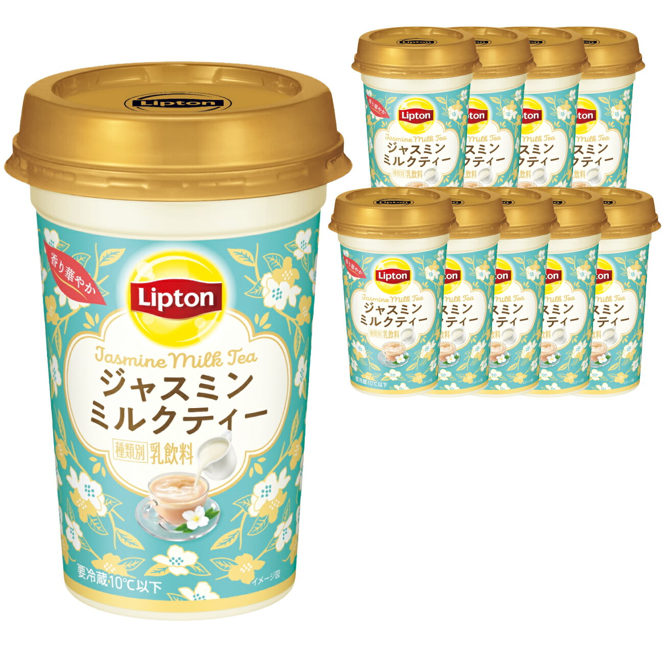 【ふるさと納税】 紅茶 リプトン ジャスミンミルクティー 240ml 10本 計2400ml 森永乳業 [翔栄通商 愛知県 江南市 ko23btu570066] ジュース 乳飲料 ミルクティー ジャスミン茶 茶葉 ジャスミン ミルク ティー まとめ買い 買い置き