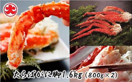 D-01058 【12/31決済分まで1月中配送】  たらばがに脚800g×2P(計1.6kg)