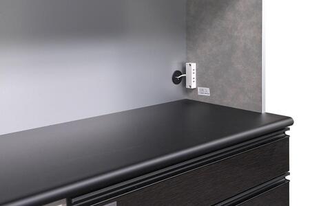 （ブラック木目）【開梱設置】 オッド キッチンボード 幅130cm 耐震 引き戸 食器棚 オープンボード 完成品 カップボード ダイニングボード 130幅 大川家具