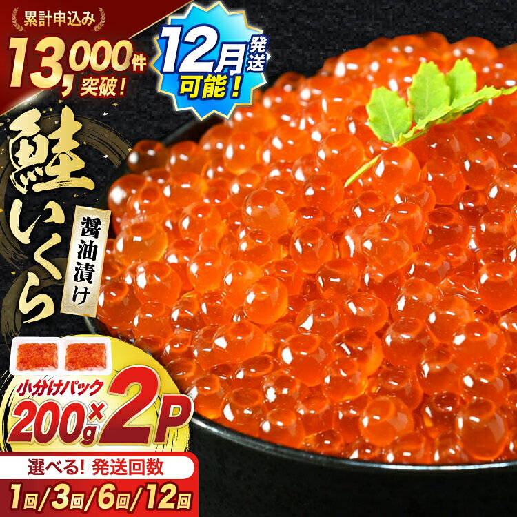 鮭 いくら 醤油漬け 計400g (200g×2p) / 宮城東洋 / 宮城県 気仙沼市 [20562081] 魚介 イクラ さけ サケ 鮭 冷凍 小分け 醤油 鮭卵 鮭いくら