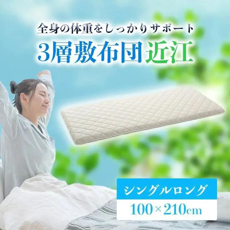 敷布団 近江 シングル 固綿70mm 綿100% 敷布団