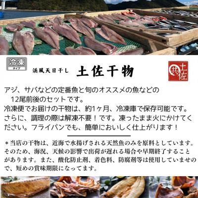 ふるさと納税 東洋町 天日干し 土佐干物 旬の地魚12尾セット 期間限定! |  | 02