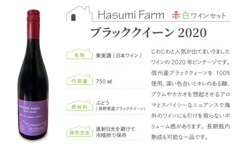 【本数限定】はすみふぁーむのシャルドネ2021・ブラッククイーン2020セット