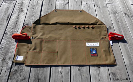 ツールロールエプロン(ヤマノススメ×P3-LABOコラボ)【UMAカーキ】[52217251] キャメル