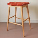 【ふるさと納税】elfin high stool ハイスツール レッドオーク 1脚 W450×D380×H640mm 7色から選べる1色 スツール 椅子 家具 インテリア 柳川市 完全受注生産 送料無料