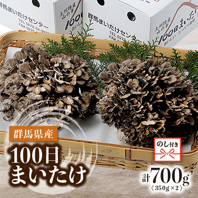 
            ＜のし付き＞100日まいたけ 350g×2箱【1429419】
          