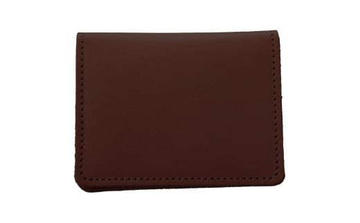 [15-77-6] イタリーレザー　パスケース(ブラウン)