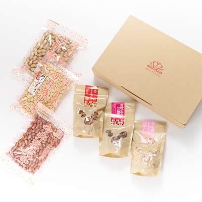 
            筑波山麓 落花生3種・豆菓子3種セット【1654391】
          