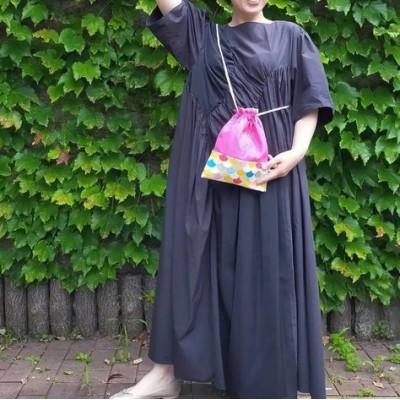 ふるさと納税 多摩市 毎日のお出かけを軽やかに　きんちゃくポシェット　暖色系　*色柄おまかせください |  | 02