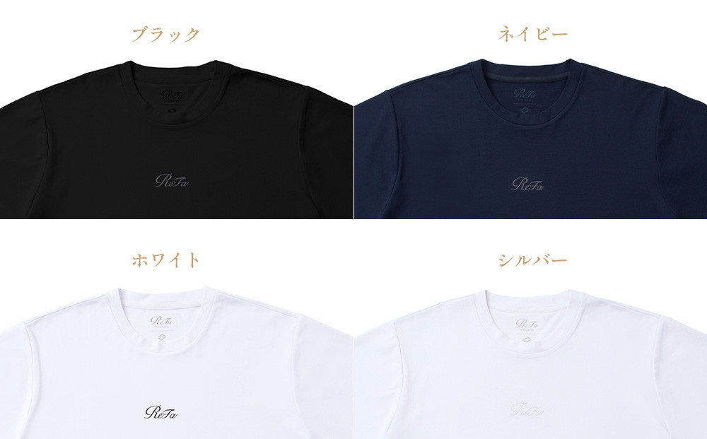 【シルバー SSサイズ】リファ バイタルテック コンフォートジャージー クルーネックTシャツ