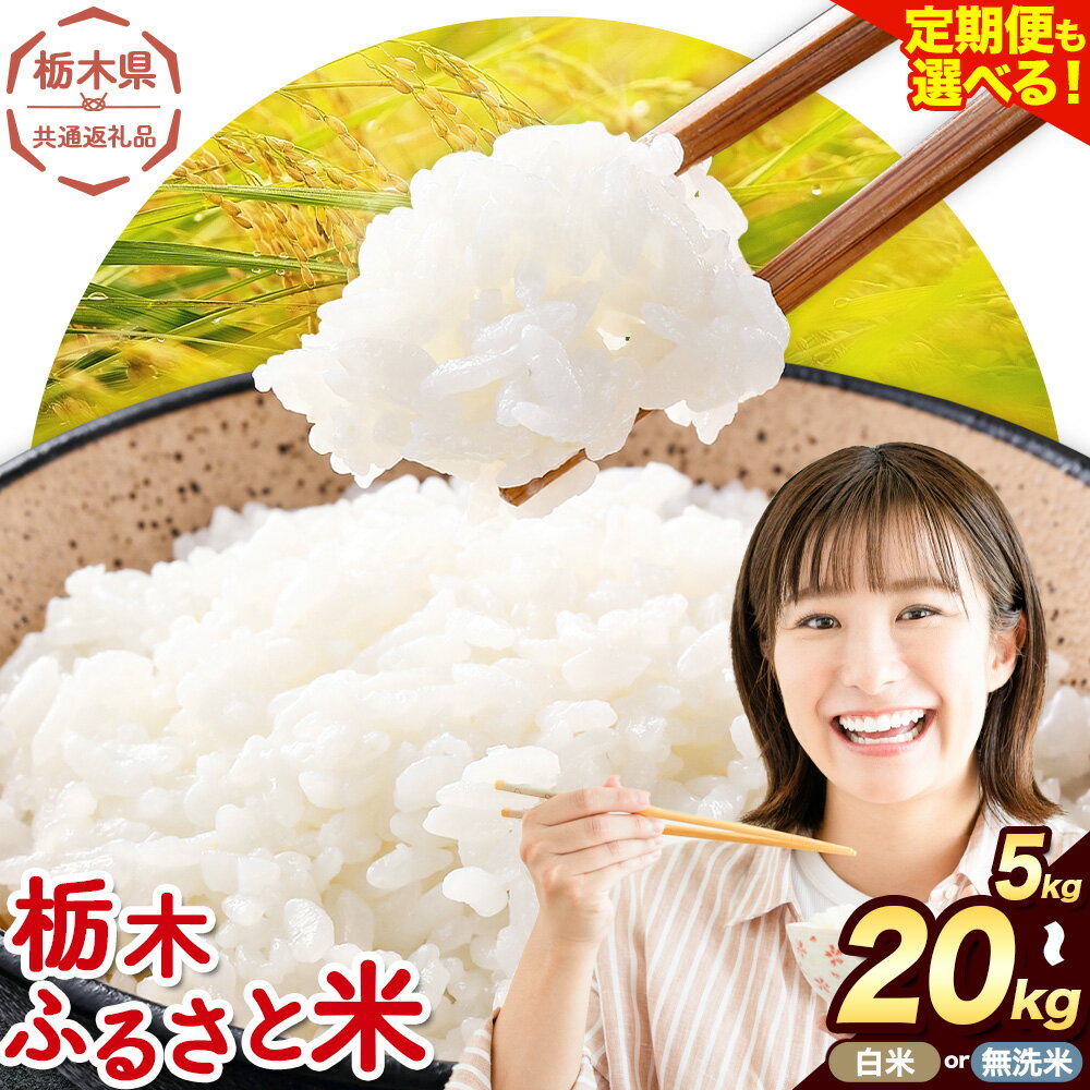 【ふるさと納税】米 無洗米 定期便 隔月あり 選べる 白米 無洗米 5kg 10kg 15kg 20kg《10月下旬から11月末頃出荷》《定期は翌々月より出荷開始》栃木 ふるさと米 栃木県 野木町 米 白米 精米 お米 おこめ 2ヶ月 3ヶ月 6ヶ月 9ヶ月 12ヶ月【栃木県共通返礼品】