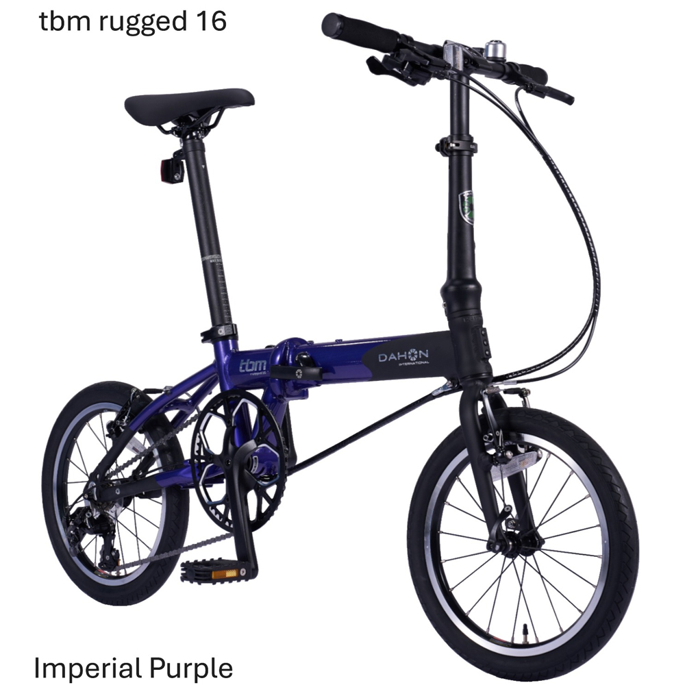 DAHON 折りたたみ自転車 tbm rugged【Imperial Purple インペリアルパープル】16インチ 3段変速 Vブレーキ　武田産業│ダホン フォールディングバイク人気返礼品_イメージ