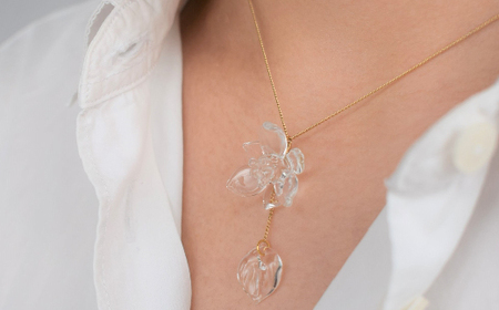 ネックレス iriser ミズアオイ | ネックレス アクセサリー レディース