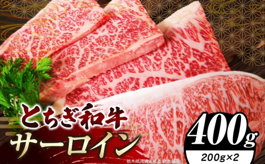栃木県共通返礼品 栃木県産 とちぎ和牛サーロイン 200g×2｜サーロイン 黒毛 和牛 牛肉 焼肉 ステーキ BBQ バーベキュー ブランド和牛 とろける 霜降り 赤身 切り落とし ふるさと 納税 イチオシ おすすめ 栃木県 下野市 しもつけ市