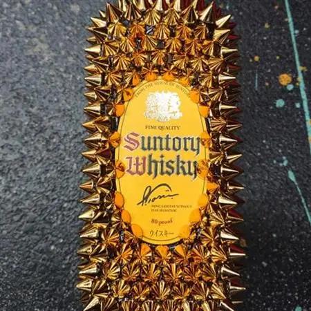 ウィスキー オリジナル デコレーションボトル (トゲKU :700ml)_酒・アルコール ウイスキー    雑貨・日用品  家具・インテリア _【1473382】