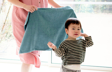 今治ベーシックタオル　ミニバスタオル　2枚セット（グレー） [I002120MBT2GY]