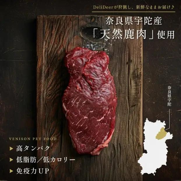 奈良県 宇陀市産 ペット用 天然 鹿肉ジャーキー300g(100g×3)/ あいむふぁっと Deli Deer デリディアー ふるさと納税 高たんぱく 低脂肪 低カロリー 鹿肉 ジャーキー チップス 