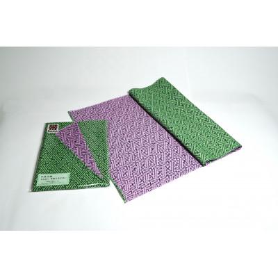 ふるさと納税 和泉市 和泉木綿手ぬぐい(紗綾形模様:緑 ) |  | 01