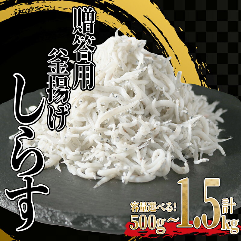 【ふるさと納税】釜揚げ しらす 【内容量が選べる】 500g 1kg 1.5kg ふるさと 納税 訳あり 釜揚げ しらす 冷凍 小分け ( ふるさと納税 訳あり ふるさと納税しらす ふるさと納税 釜揚げしらす ふるさと納税 シラス ふるさと納税 ちりめん カネ成 人気 ) 愛知県 南知多町