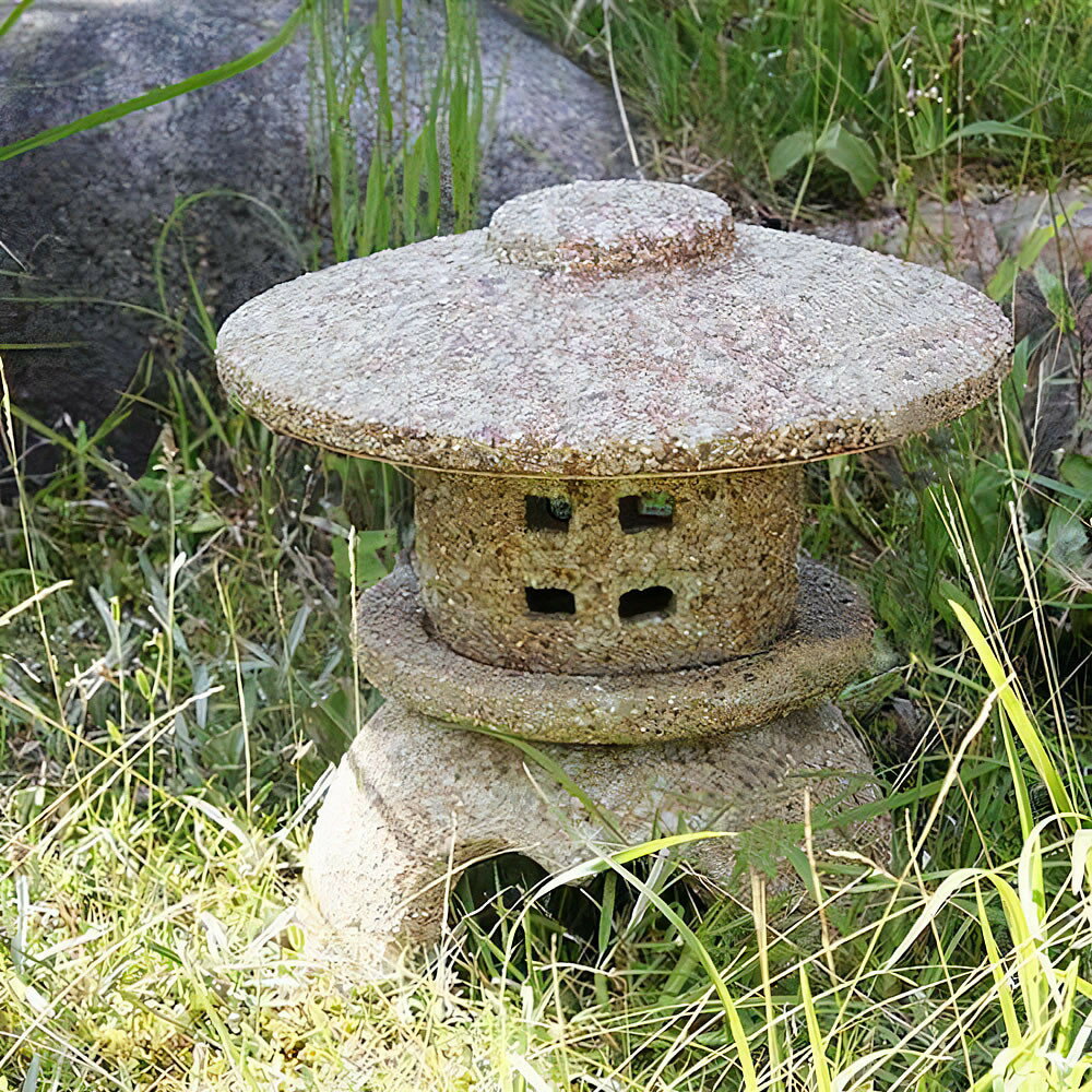 【ふるさと納税】信楽焼 陶器製 8号古丸雪見 灯籠（とうろう） | 灯篭 とうろう 燈篭 人気 おすすめ 送料無料
